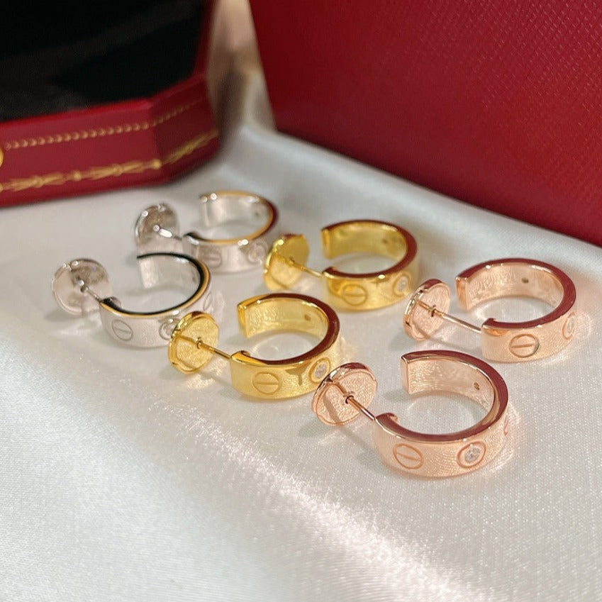 ¡®lume Jewelry¡¯LOVE EARRINGS 5.7MM 2 DIAMONDS