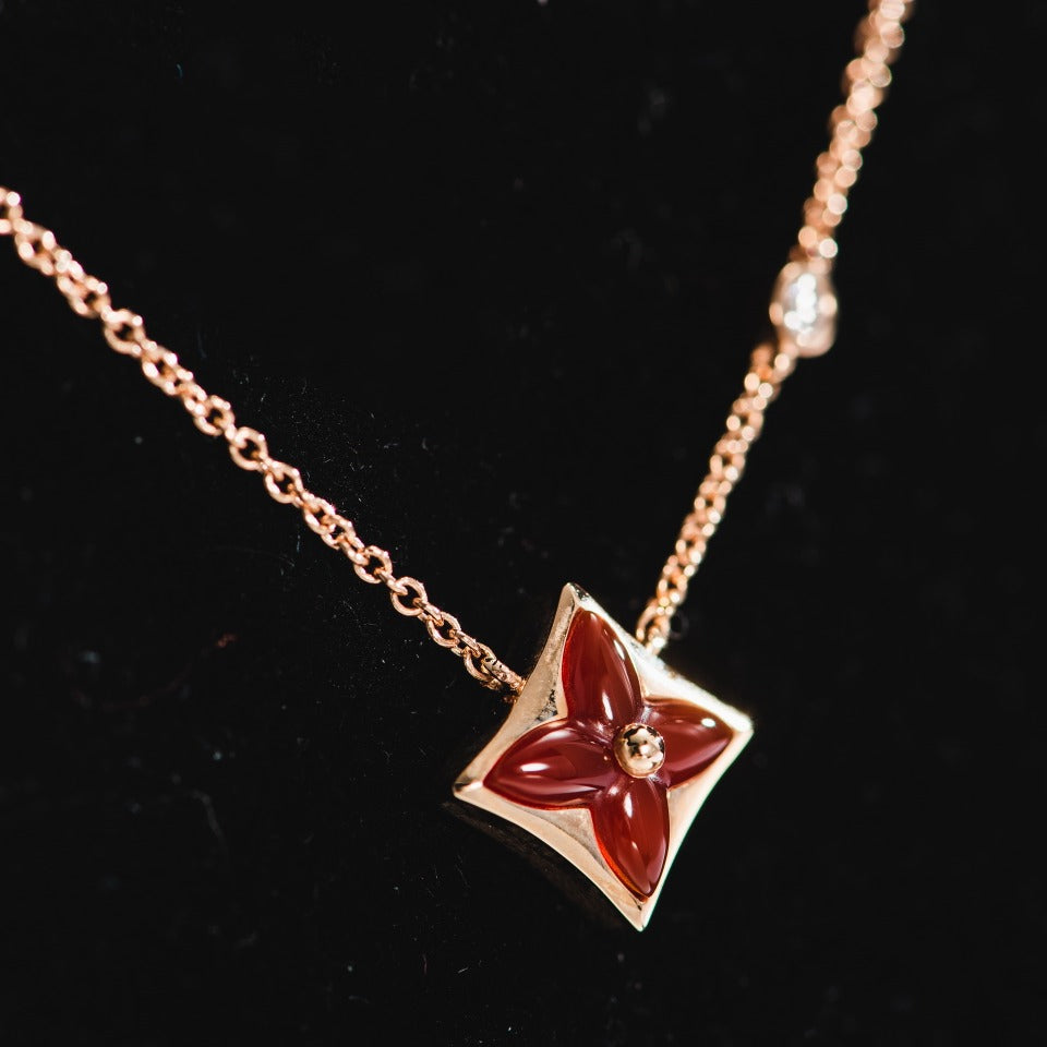 ¡®lume Jewelry¡¯STAR NECKLACE PINK GOLD 1 DIAMOND