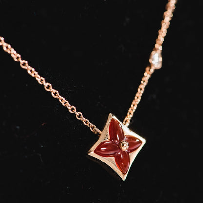 ¡®lume Jewelry¡¯STAR NECKLACE PINK GOLD 1 DIAMOND