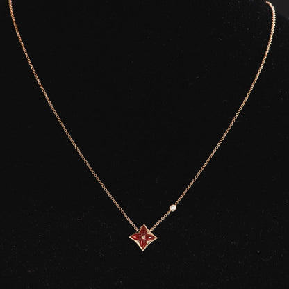 ¡®lume Jewelry¡¯STAR NECKLACE PINK GOLD 1 DIAMOND