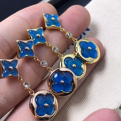 ¡®lume Jewelry¡¯STAR AND SUN AGATE DIAMOND EARRINGS