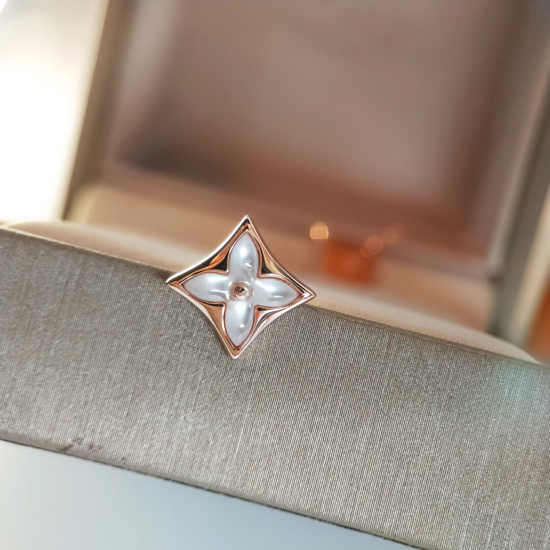 ¡®lume Jewelry¡¯STAR MOP PINK GOLD EARRINGS