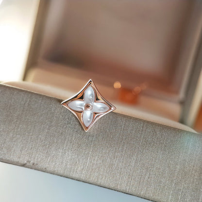 ¡®lume Jewelry¡¯STAR MOP PINK GOLD EARRINGS