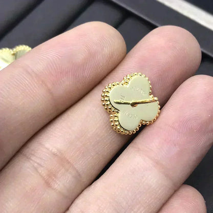 ¡®lume Jewelry¡¯CLOVER MINI 9.5MM LASER EARRINGS