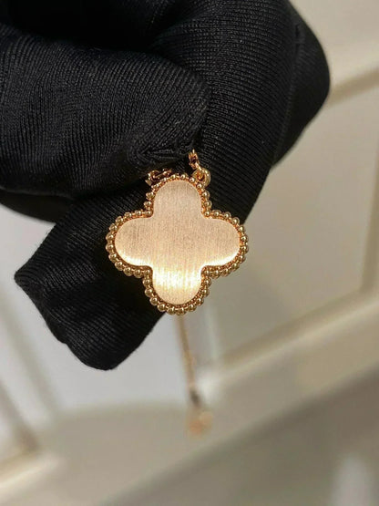 ¡®lume Jewelry¡¯CLOVER 15MM DIAMOND RHODONITE NECKLACE