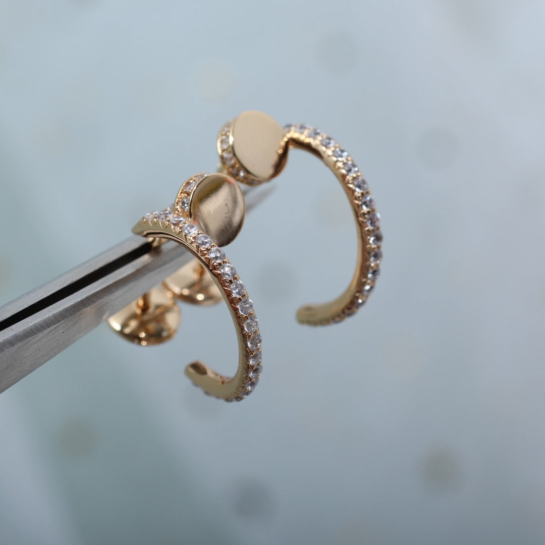 ¡®lume Jewelry¡¯JUSTE EARRINGS 12.75MM PINK GOLD DIAMOND