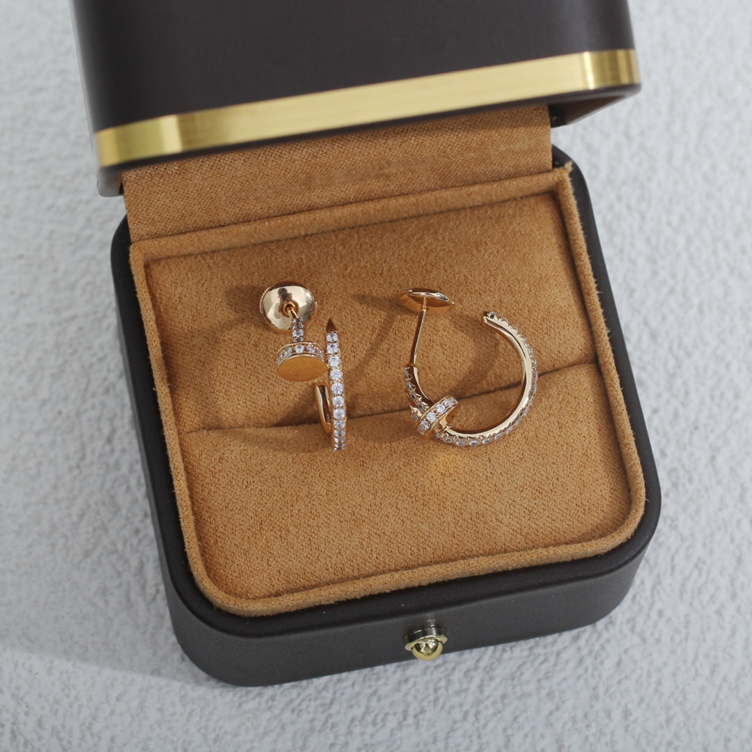 ¡®lume Jewelry¡¯JUSTE EARRINGS 12.75MM PINK GOLD DIAMOND