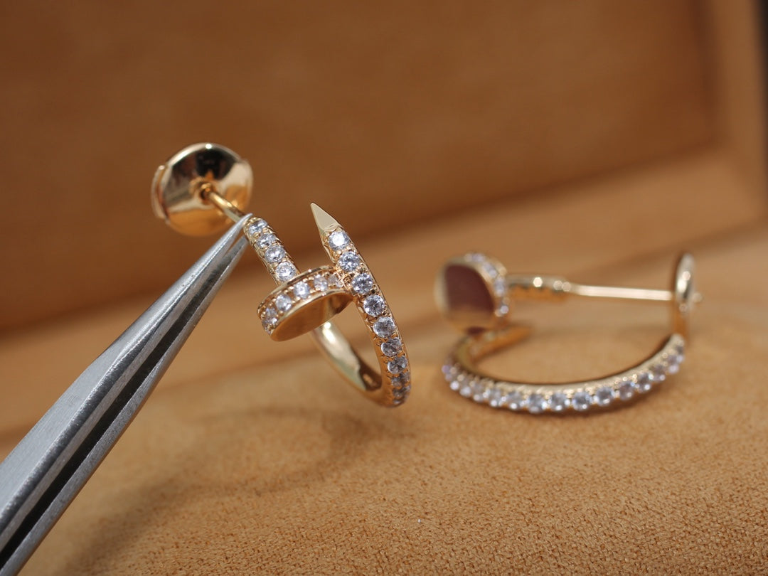 ¡®lume Jewelry¡¯JUSTE EARRINGS 12.75MM PINK GOLD DIAMOND