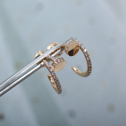 ¡®lume Jewelry¡¯JUSTE EARRINGS 12.75MM PINK GOLD DIAMOND