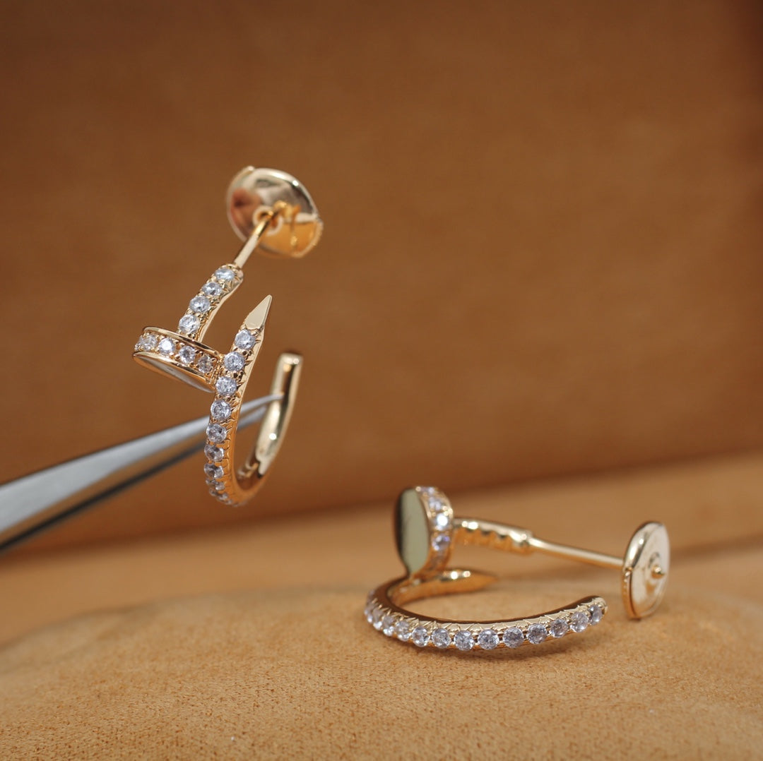 ¡®lume Jewelry¡¯JUSTE EARRINGS 12.75MM PINK GOLD DIAMOND