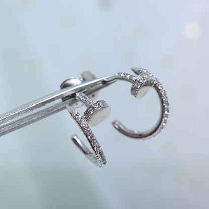 ¡®lume Jewelry¡¯JUSTE EARRINGS 12.75MM SILVER DIAMOND