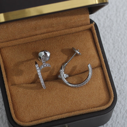 ¡®lume Jewelry¡¯JUSTE EARRINGS 12.75MM SILVER DIAMOND