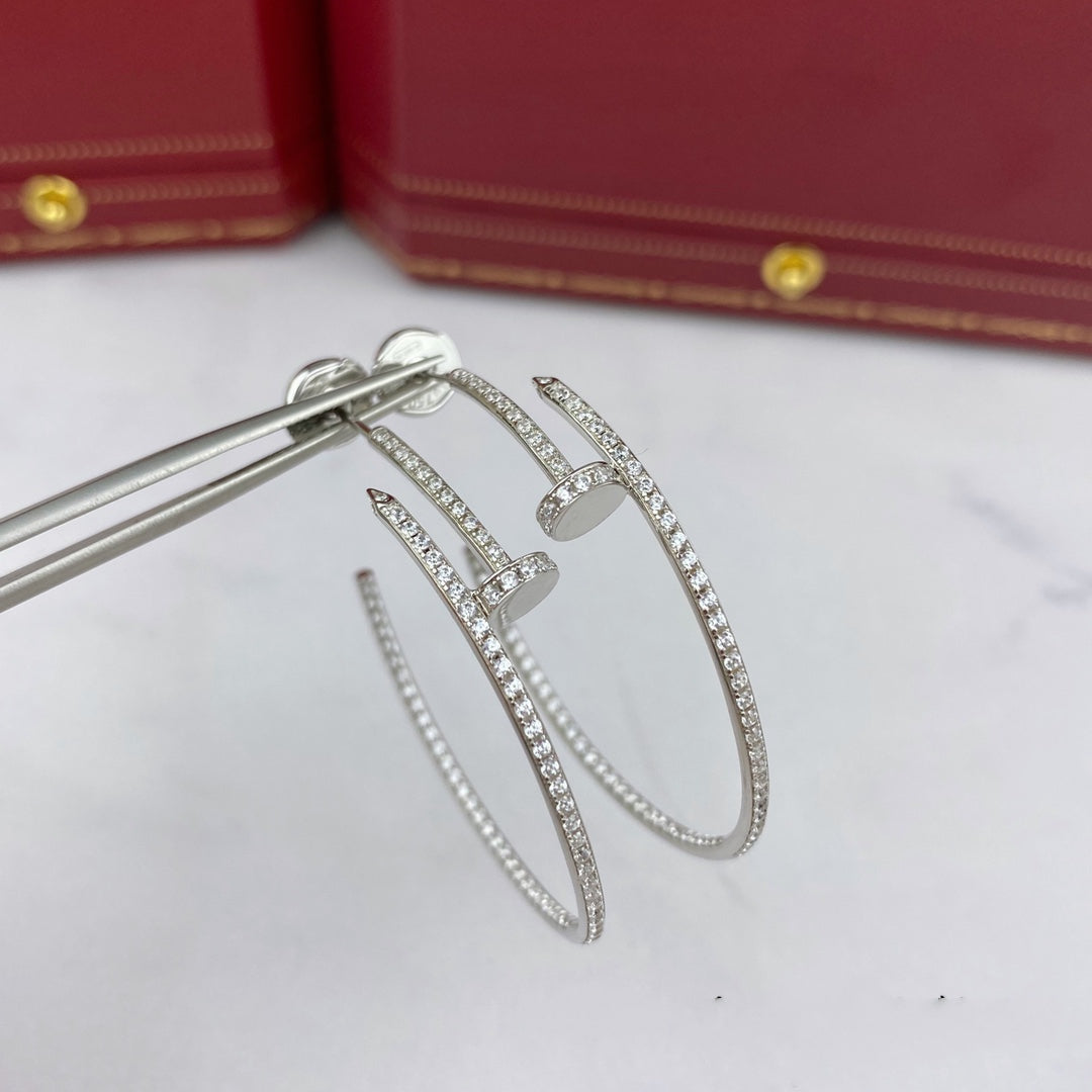 ¡®lume Jewelry¡¯JUSTE EARRINGS FULL DIAMONDS 1.8MM