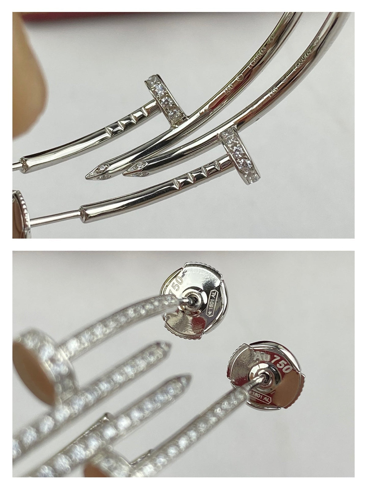 ¡®lume Jewelry¡¯JUSTE EARRINGS FULL DIAMONDS 1.8MM
