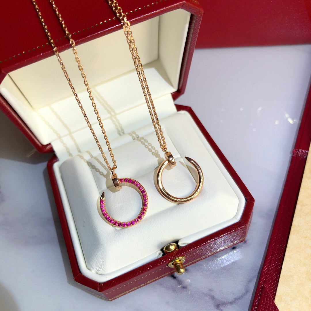 ¡®lume Jewelry¡¯JUSTE NECKLACE GOLD RED DIAMONDS