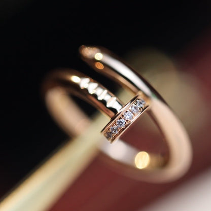 ¡®lume Jewelry¡¯JUSTE RING 2.65MM PINK GOLD DIAMOND