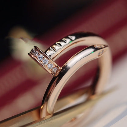 ¡®lume Jewelry¡¯JUSTE RING 2.65MM PINK GOLD DIAMOND
