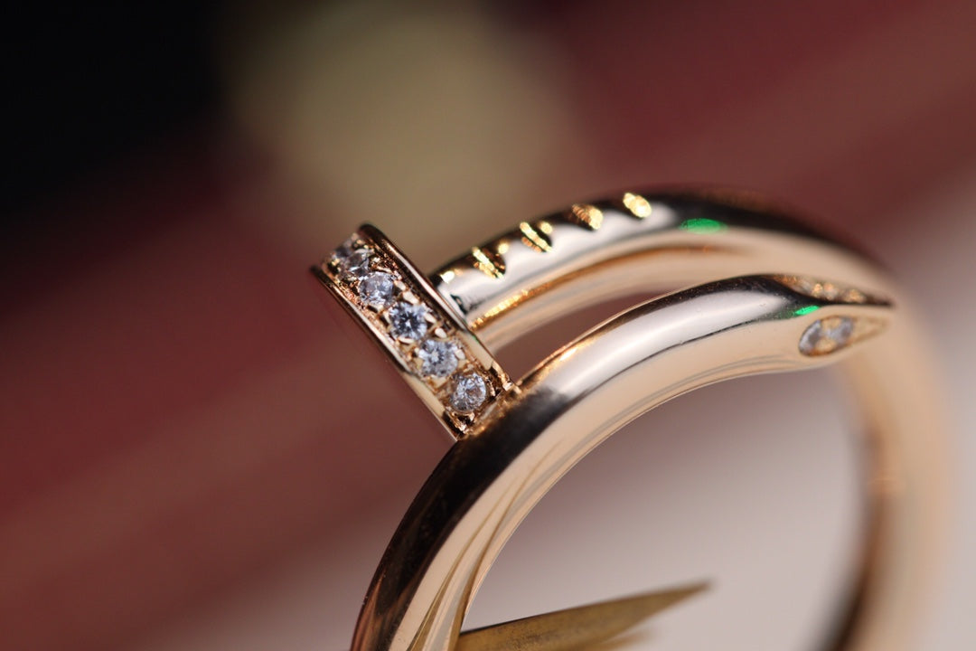 ¡®lume Jewelry¡¯JUSTE RING 2.65MM PINK GOLD DIAMOND