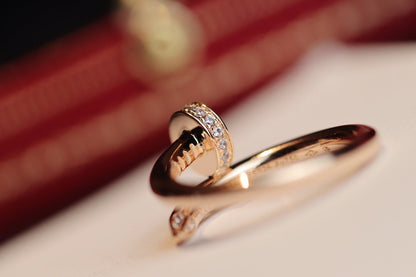 ¡®lume Jewelry¡¯JUSTE RING 2.65MM PINK GOLD DIAMOND