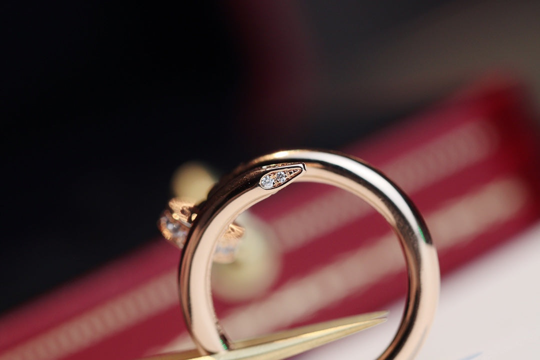 ¡®lume Jewelry¡¯JUSTE RING 2.65MM PINK GOLD DIAMOND