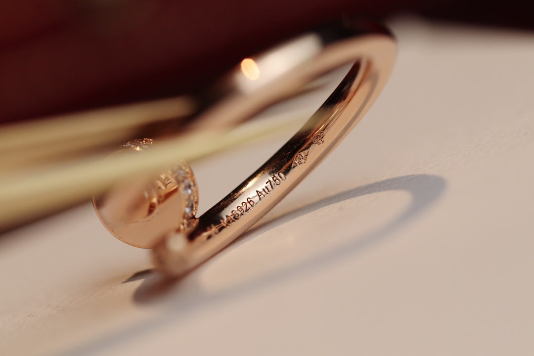 ¡®lume Jewelry¡¯JUSTE RING 2.65MM PINK GOLD DIAMOND