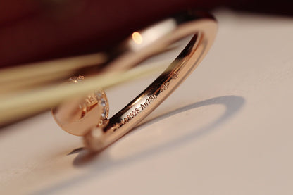 ¡®lume Jewelry¡¯JUSTE RING 2.65MM PINK GOLD DIAMOND