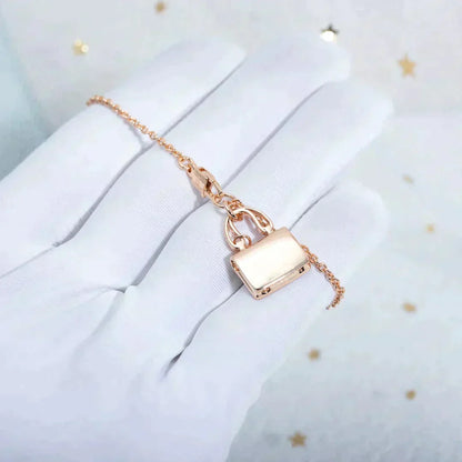 ¡®lume Jewelry¡¯AMULETTE PEDANT ROSE GOLD NECKLACE