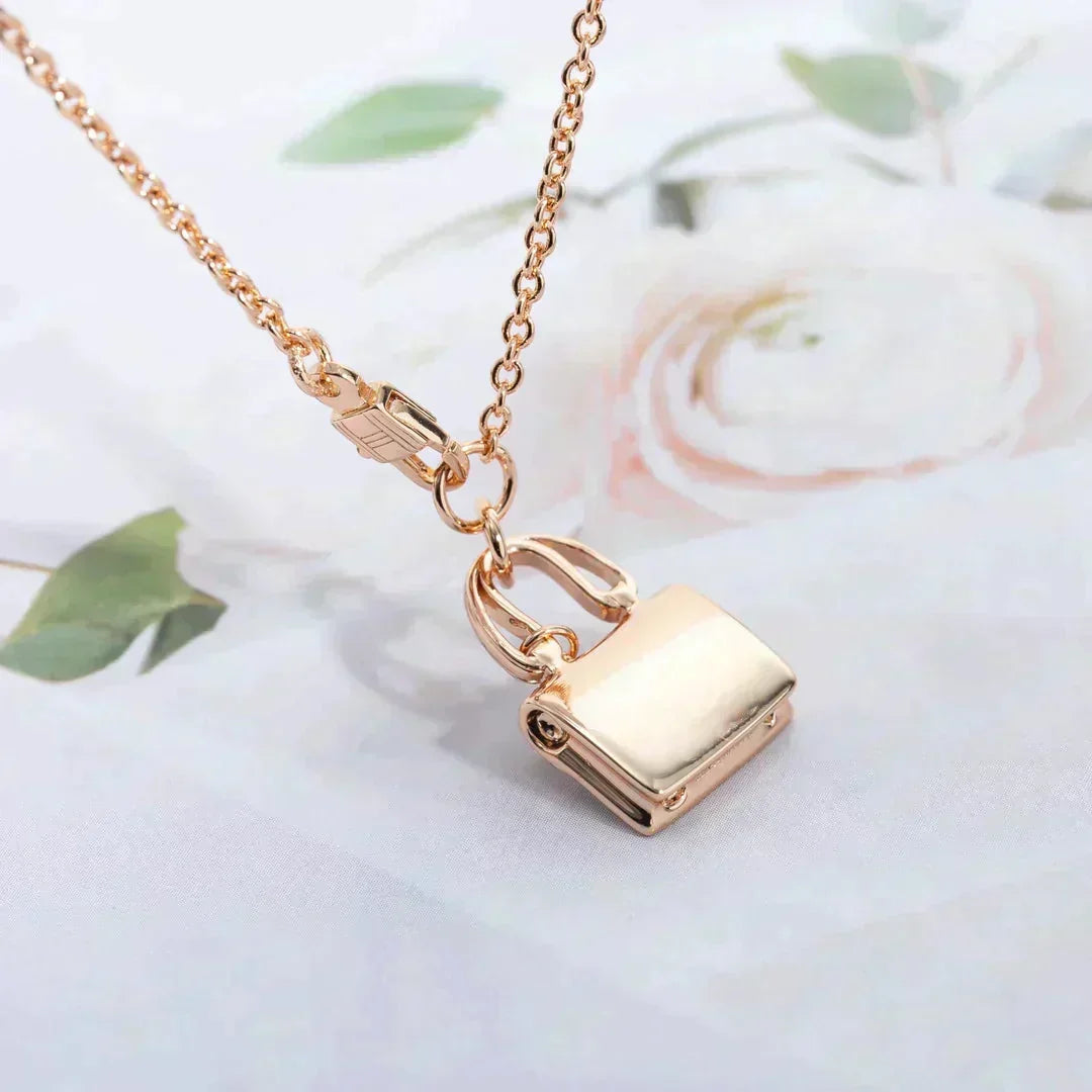 ¡®lume Jewelry¡¯AMULETTE PEDANT ROSE GOLD NECKLACE