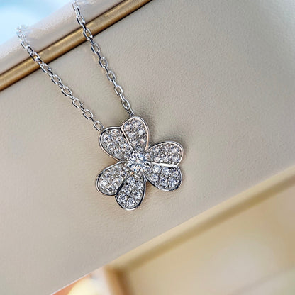 ¡®lume Jewelry¡¯CLOVER DIAMOND NECKLACE SILVER