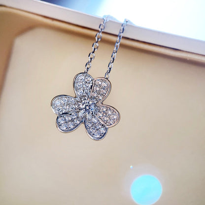 ¡®lume Jewelry¡¯CLOVER DIAMOND NECKLACE SILVER