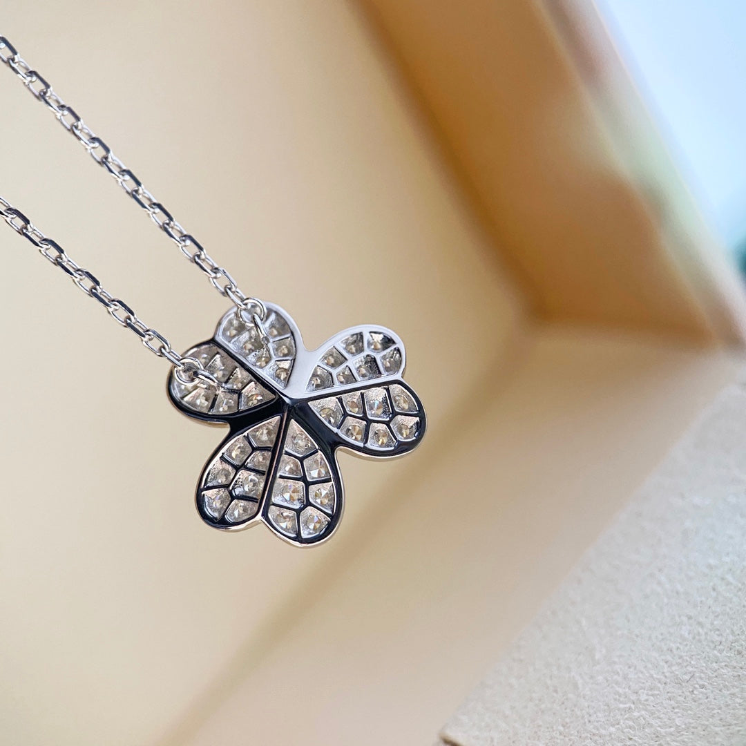 ¡®lume Jewelry¡¯CLOVER DIAMOND NECKLACE SILVER
