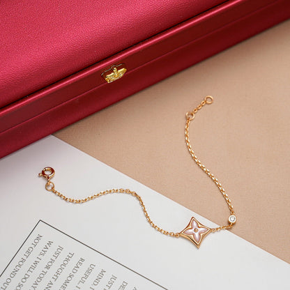 ¡®lume Jewelry¡¯STAR 1 DIAMOND PINK GOLD BRACELET