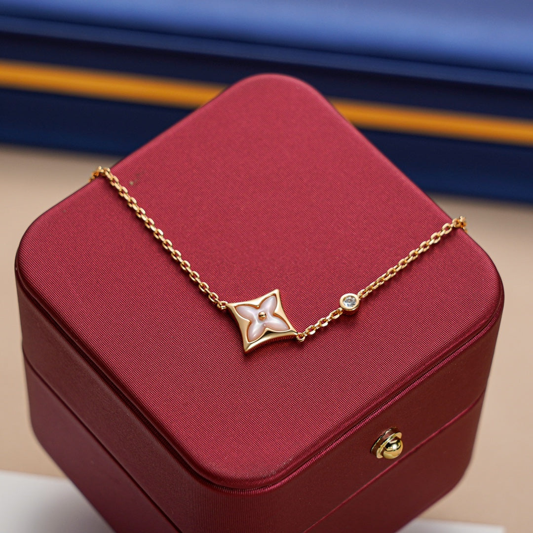 ¡®lume Jewelry¡¯STAR 1 DIAMOND PINK GOLD BRACELET