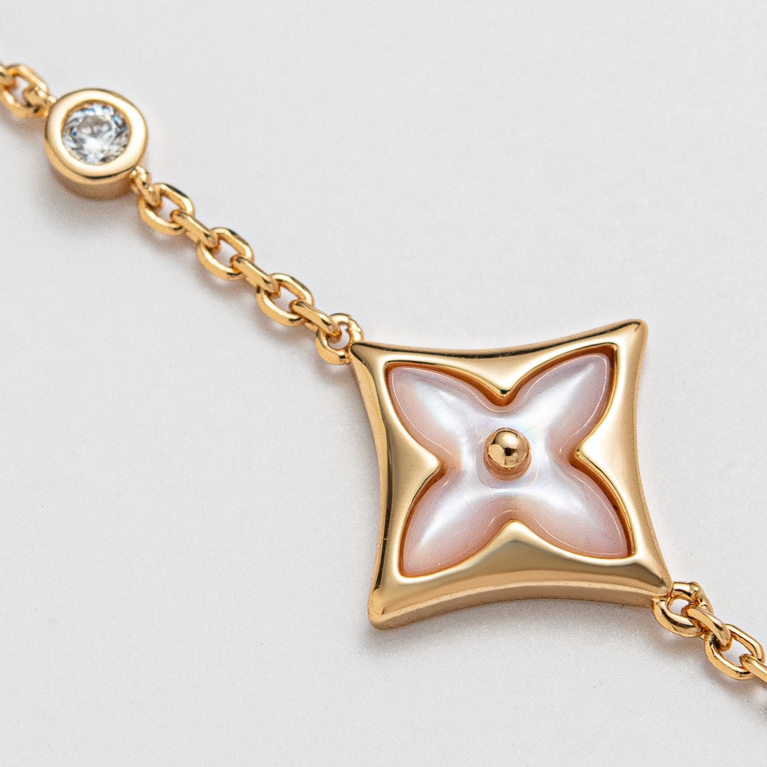 ¡®lume Jewelry¡¯STAR 1 DIAMOND PINK GOLD BRACELET