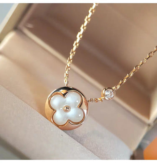 ¡®lume Jewelry¡¯SUN MOP GOLD 1 DIAMOND NECKLACE