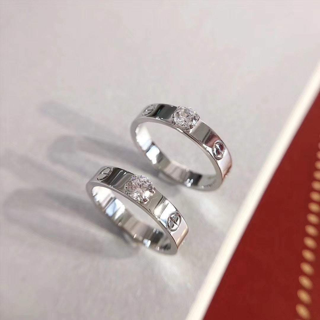 ¡®lume Jewelry¡¯LOVE RING 3.6MM 1 BIG DIAMOND