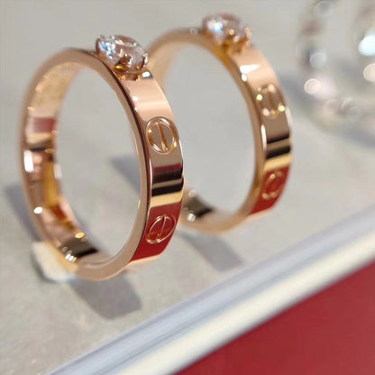 ¡®lume Jewelry¡¯LOVE RING 3.6MM 1 BIG DIAMOND