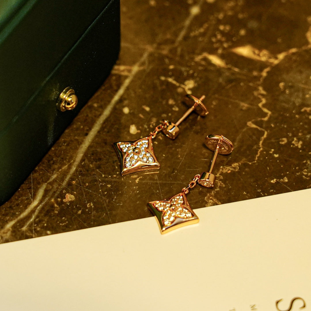 ¡®lume Jewelry¡¯STAR DIAMONDS EARRINGS GOLD