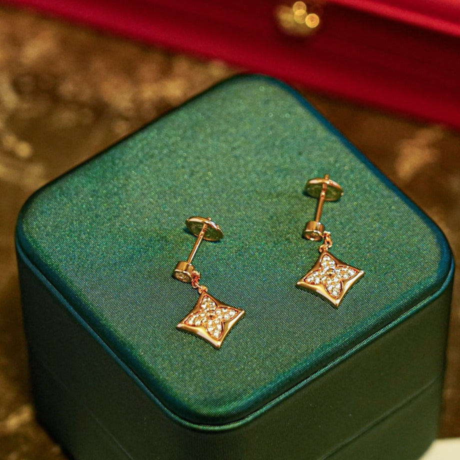 ¡®lume Jewelry¡¯STAR DIAMONDS EARRINGS GOLD