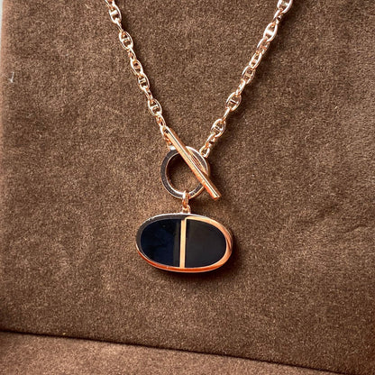¡®lume Jewelry¡¯CHAINE VERSO BLACK CERAMIC NECKLACE