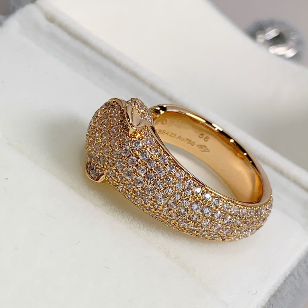 ¡®lume Jewelry¡¯PANTHERE PINK GOLD DIAMOND RING