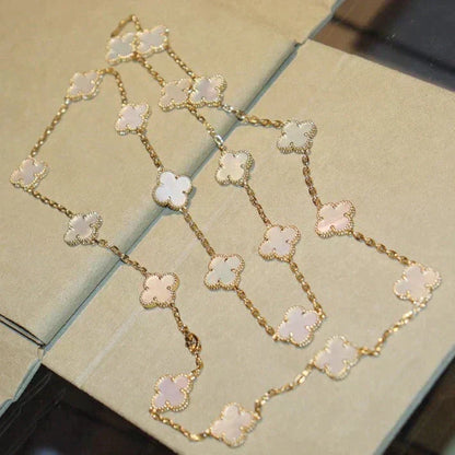 ¡®lume Jewelry¡¯CLOVER 20 MOTIFS WHITE MOP NECKLACE