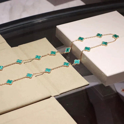 ¡®lume Jewelry¡¯CLOVER 20 MOTIFS MALACHITE GOLD