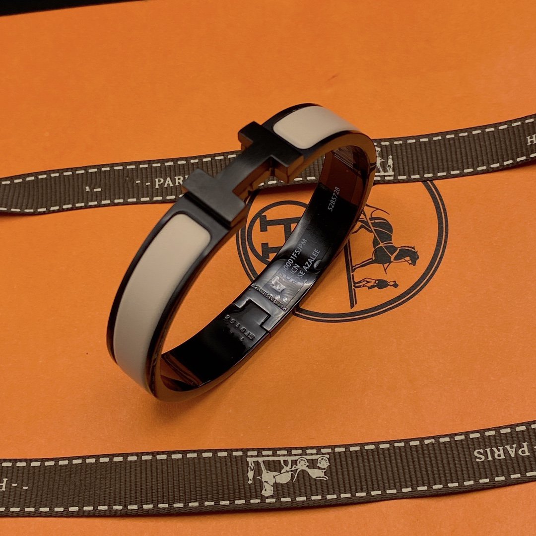 ¡®lume Jewelry¡¯H BRACELET 12MM BLACK BEIGE CERAMIC