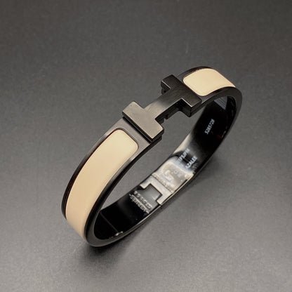 ¡®lume Jewelry¡¯H BRACELET 12MM BLACK BEIGE CERAMIC