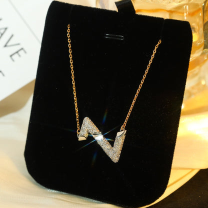 ¡®lume Jewelry¡¯VOLT SILVER DIAMOND PEDANT NECKLACE