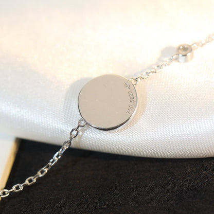 ¡®lume Jewelry¡¯SUN MOTIF PINK MOP SILVER BRACELET