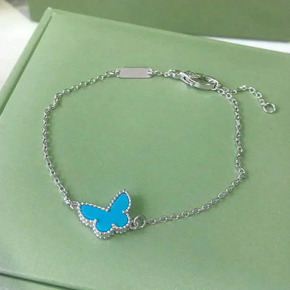 ¡®lume Jewelry¡¯BUTTERFLY TURQUOISE BUTTERFLY BRACELET SILVER