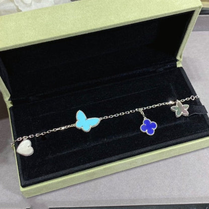 ¡®lume Jewelry¡¯LUCKY SPRING SILVER BRACELET 4 MOTIF