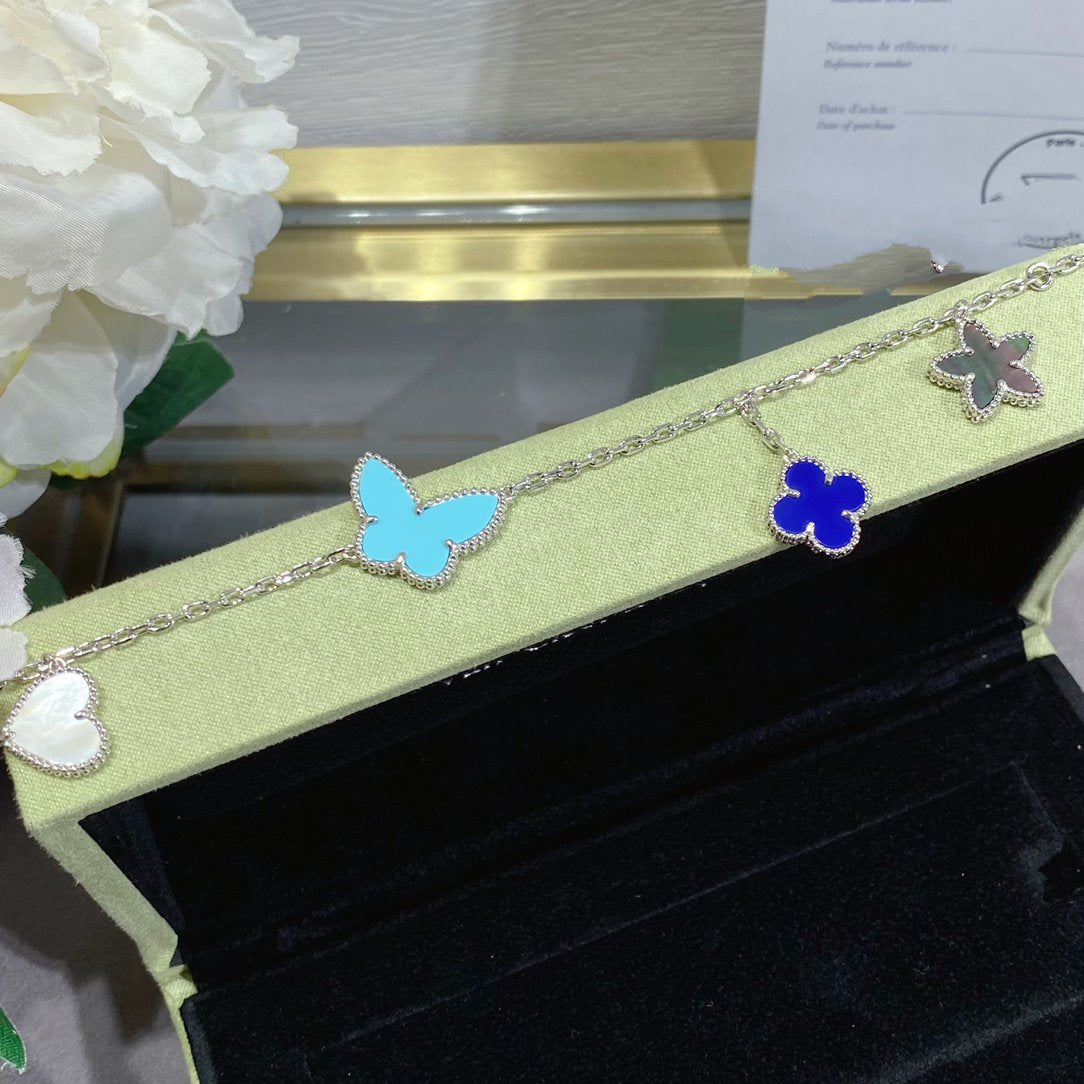 ¡®lume Jewelry¡¯LUCKY SPRING SILVER BRACELET 4 MOTIF